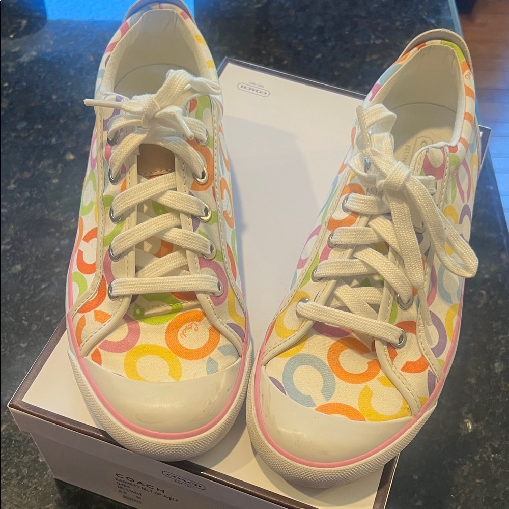Coach Women's Multicolor Patterned Sneakers